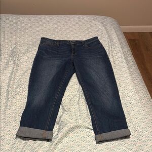 Old Navy Blue Cropped Ankle Jeans